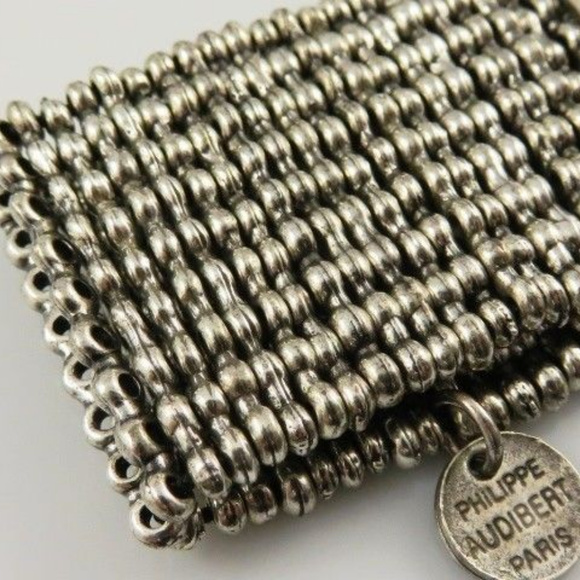 Philippe Audibert Bracelet w/ Rhinestone Panels - Picture 7 of 8